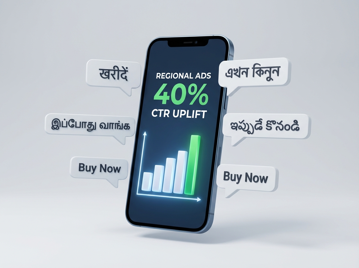 Illustration of AI video localization workflow for Indian languages