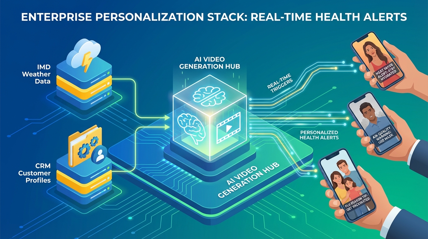 Visualization of personalized preventive healthcare video campaigns for monsoon season