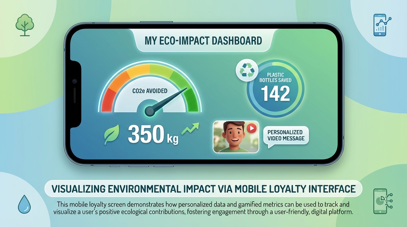 Personalized eco-loyalty video recap example