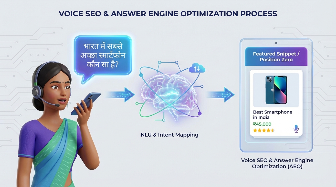 Illustration of regional voice commerce growth in India