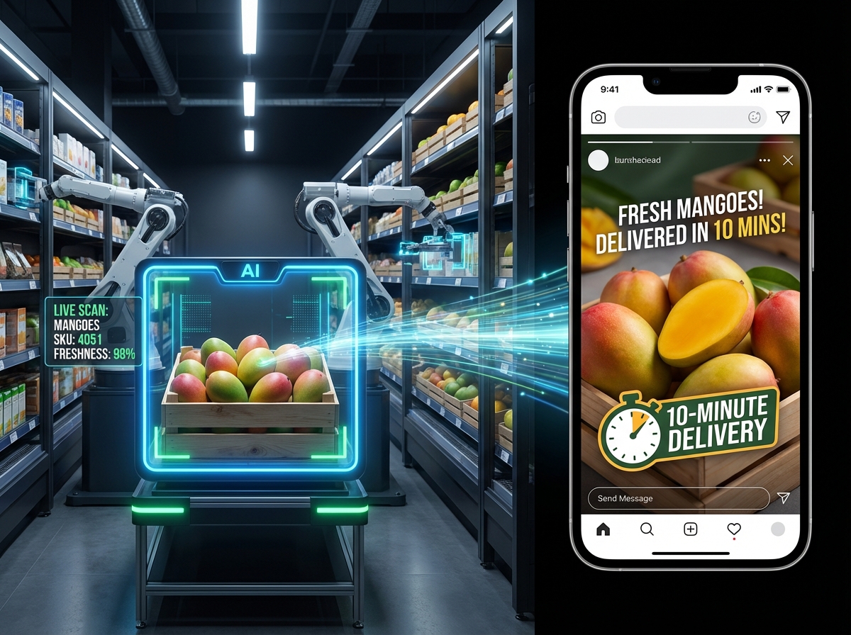 AI video automation dashboard for dark store workflows