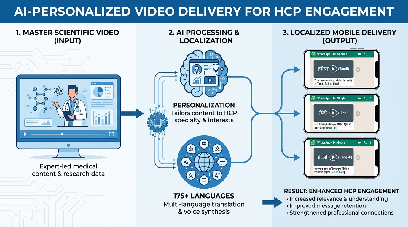 Automation workflow for HCP engagement and CME micro-learning
