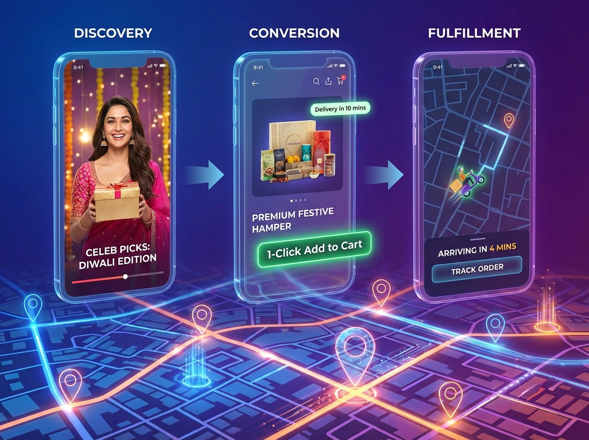 Hyperlocal flash sale videos concept