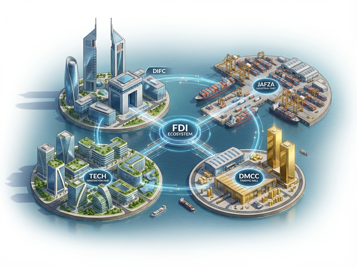 Timeline graphic of a 180-day enterprise execution roadmap aligned to Dubai D33
