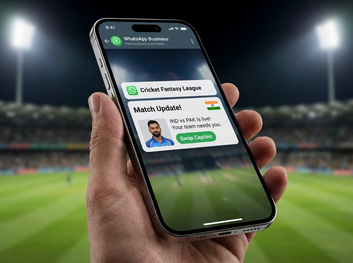 Enterprise WhatsApp cricket notification orchestration architecture