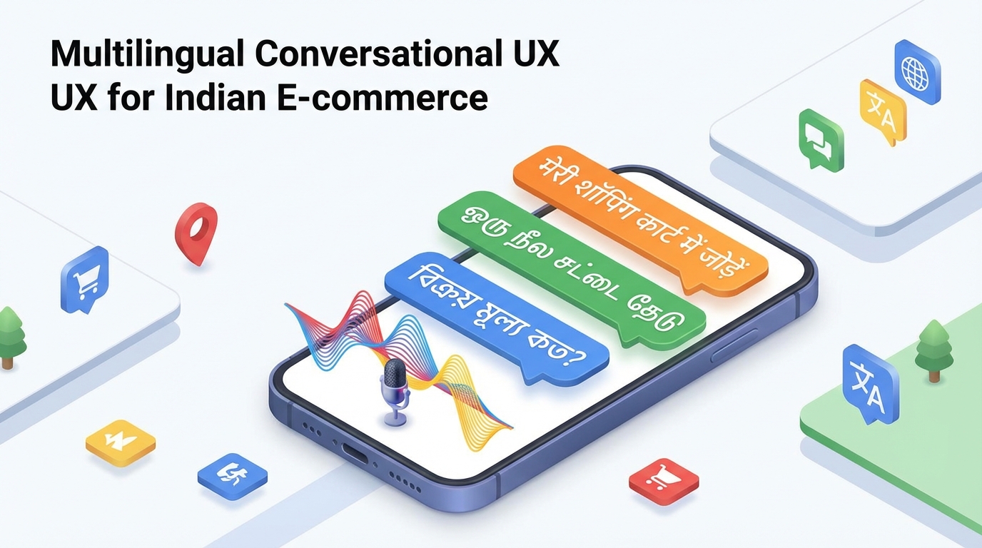 Illustration of vernacular voice commerce with conversational video in India