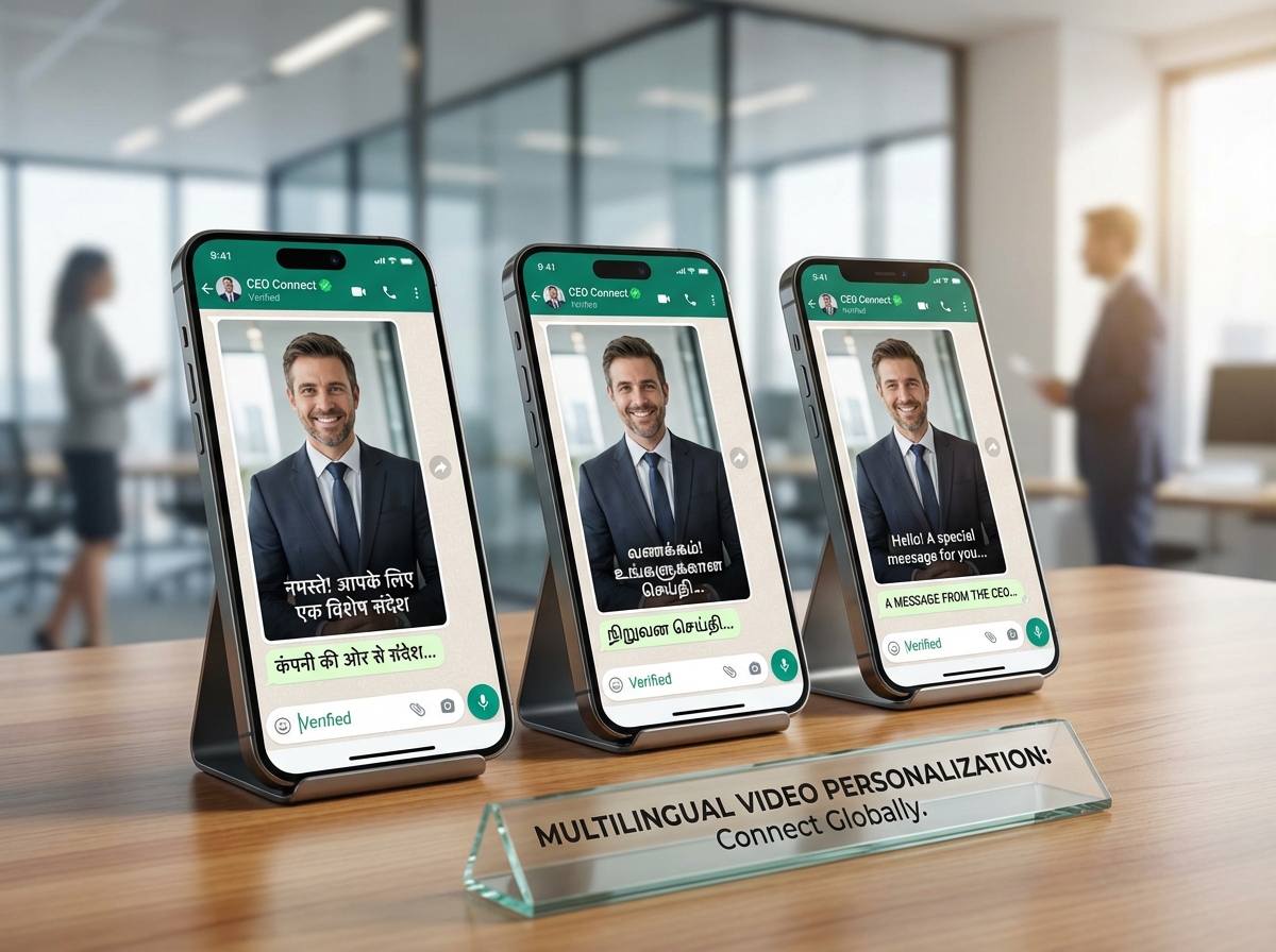 Personalized crisis response video workflow illustration
