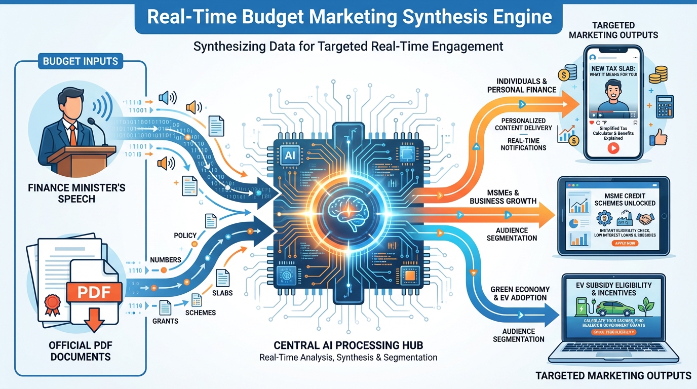 Union Budget 2026 marketing strategies illustration