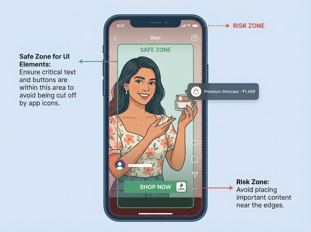 Illustration of shoppable video workflows for India teams