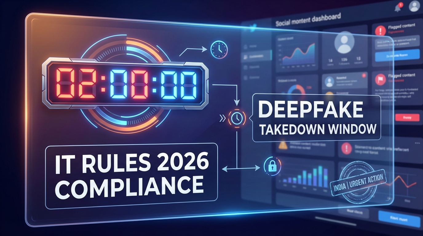 Deepfake compliance and takedown timelines in India, 2026