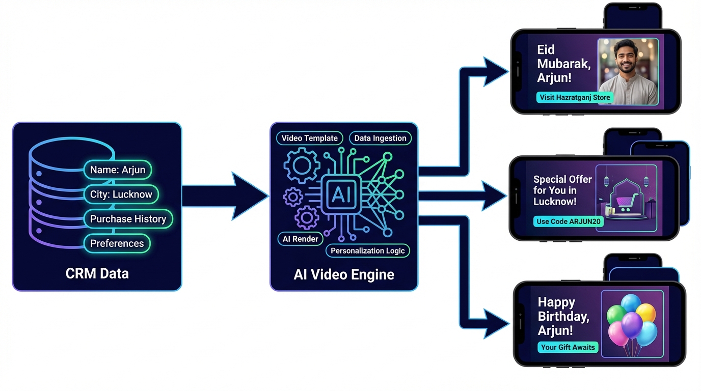 Omnichannel Eid campaign orchestration diagram