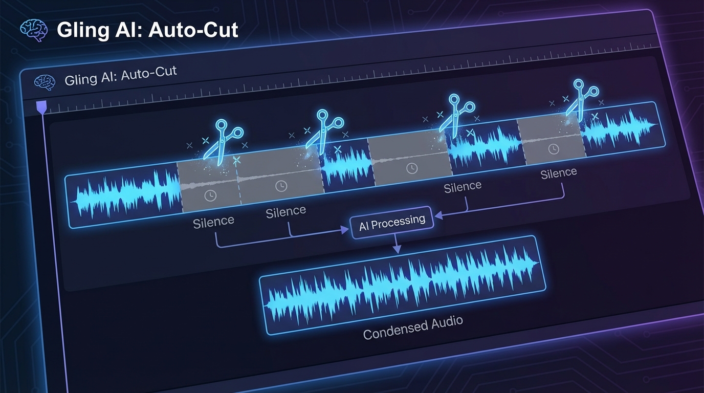 Gling AI vs Descript comparison visual for Indian creators