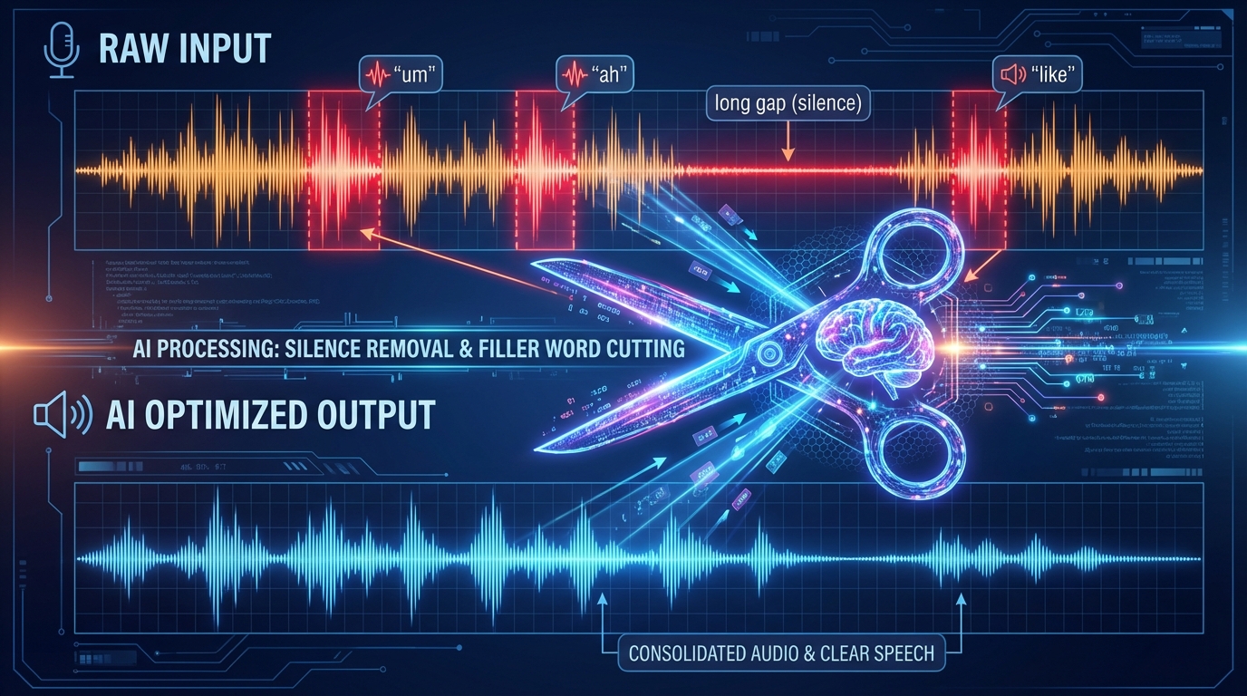 Comparison graphic for Gling vs Descript in India 2026