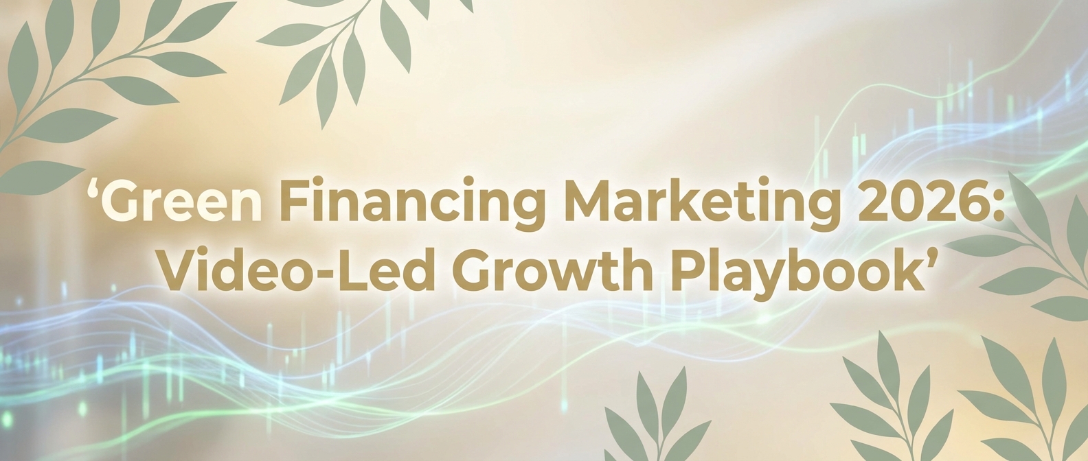 Green Financing Marketing 2026: Video-Led Growth Playbook