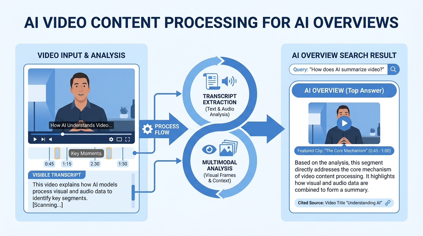 Schema markup components for AEO video including VideoObject, FAQ, and HowTo