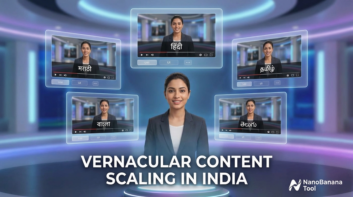 Example interface of an AI avatar generator for faceless channels