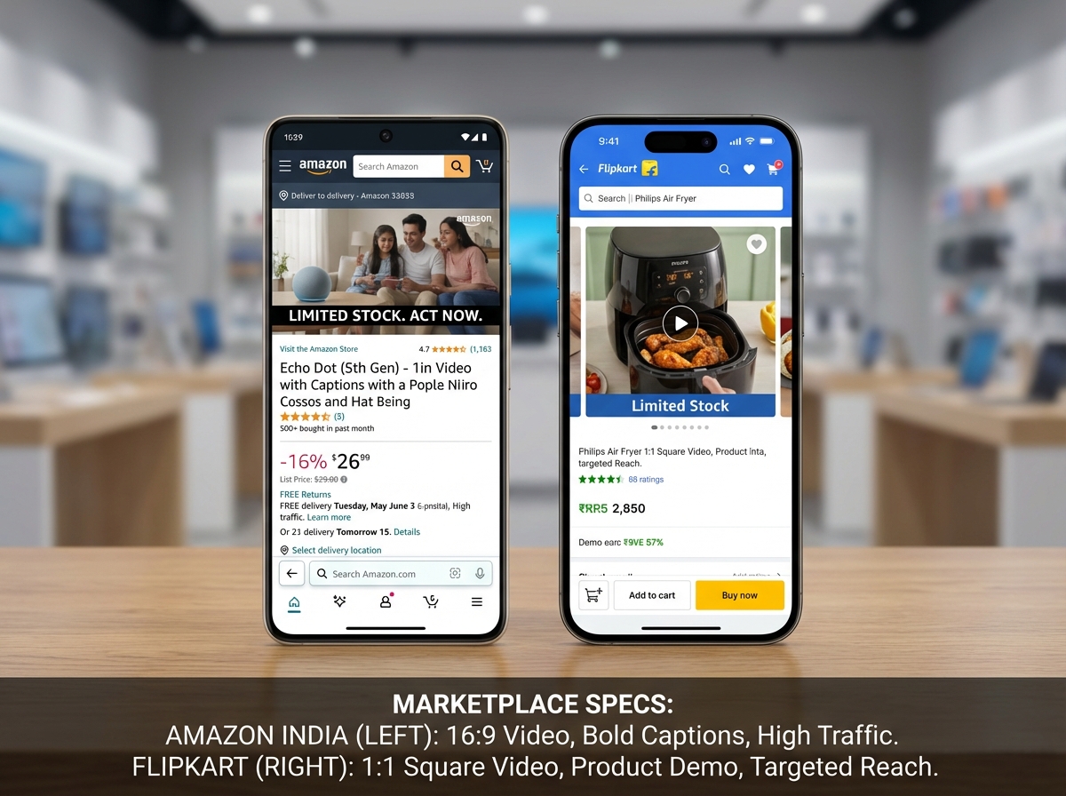 Chart illustrating ROI gains from automated product video generation versus freelancers