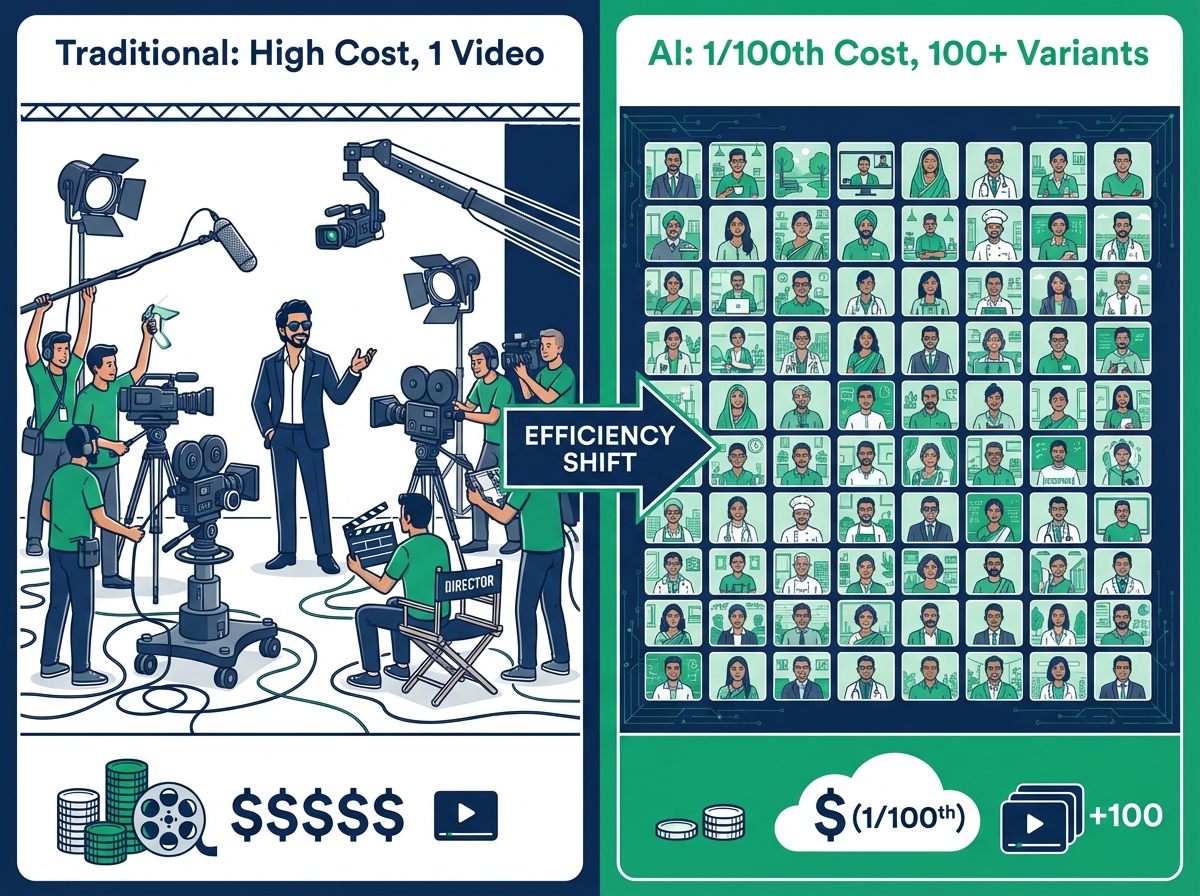 Mobile accessories D2C campaign performance chart