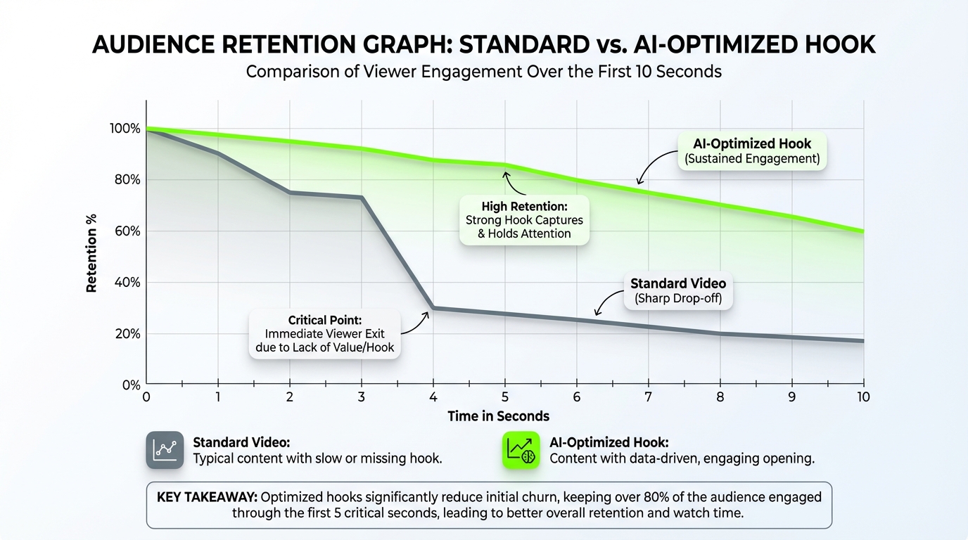 AI video hooks optimization India 2026 - visual example