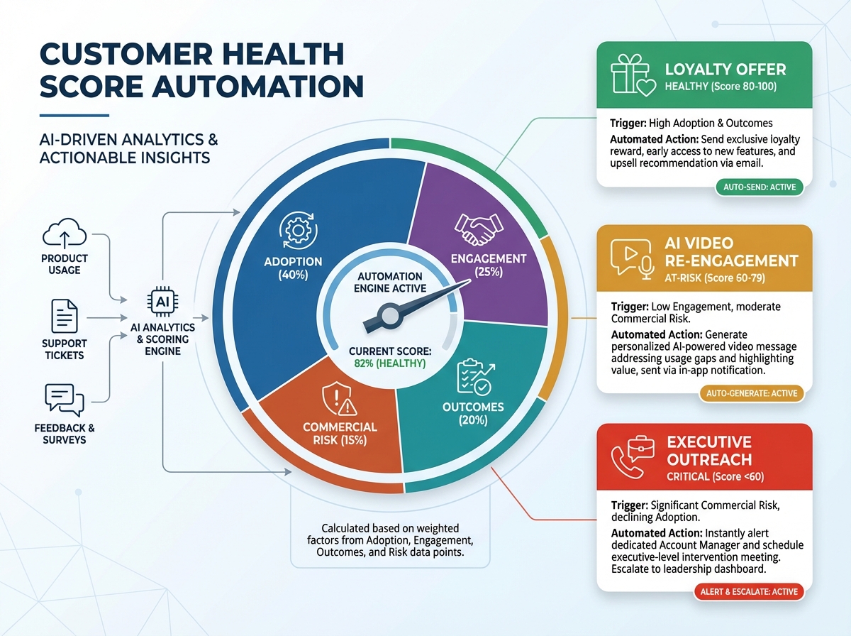 Predictive churn prevention and retention triggers dashboard visualization