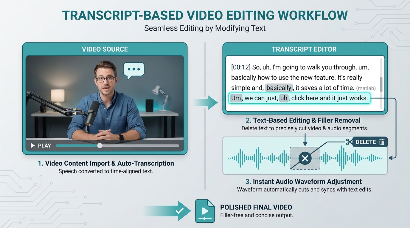 AI video editing workflow comparison chart