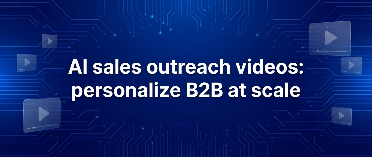 AI sales outreach videos: personalize B2B at scale