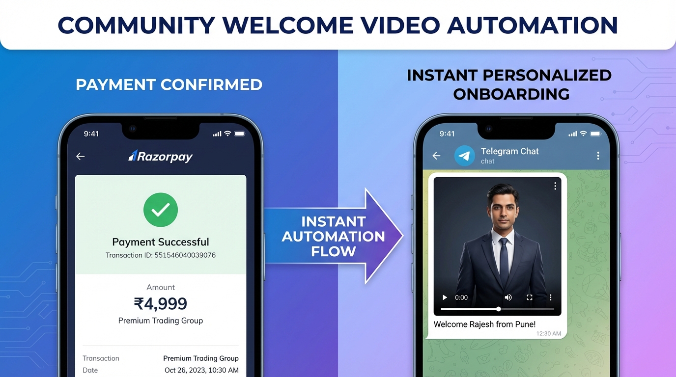 Automation workflows for AI video delivery in communities