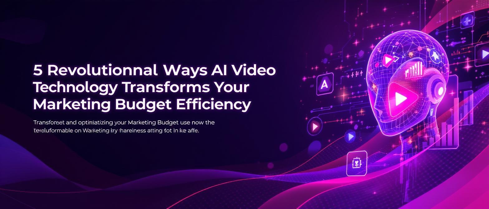 5 Revolutionary Ways AI Video Technology Transforms Your Marketing Budget Efficiency