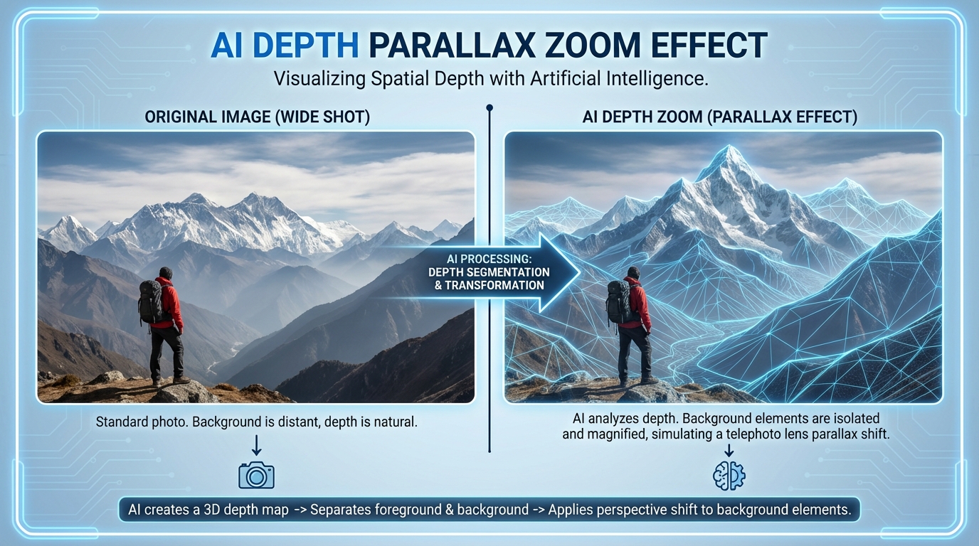 Mobile AI color grading and cinematic effects applied to Reels footage
