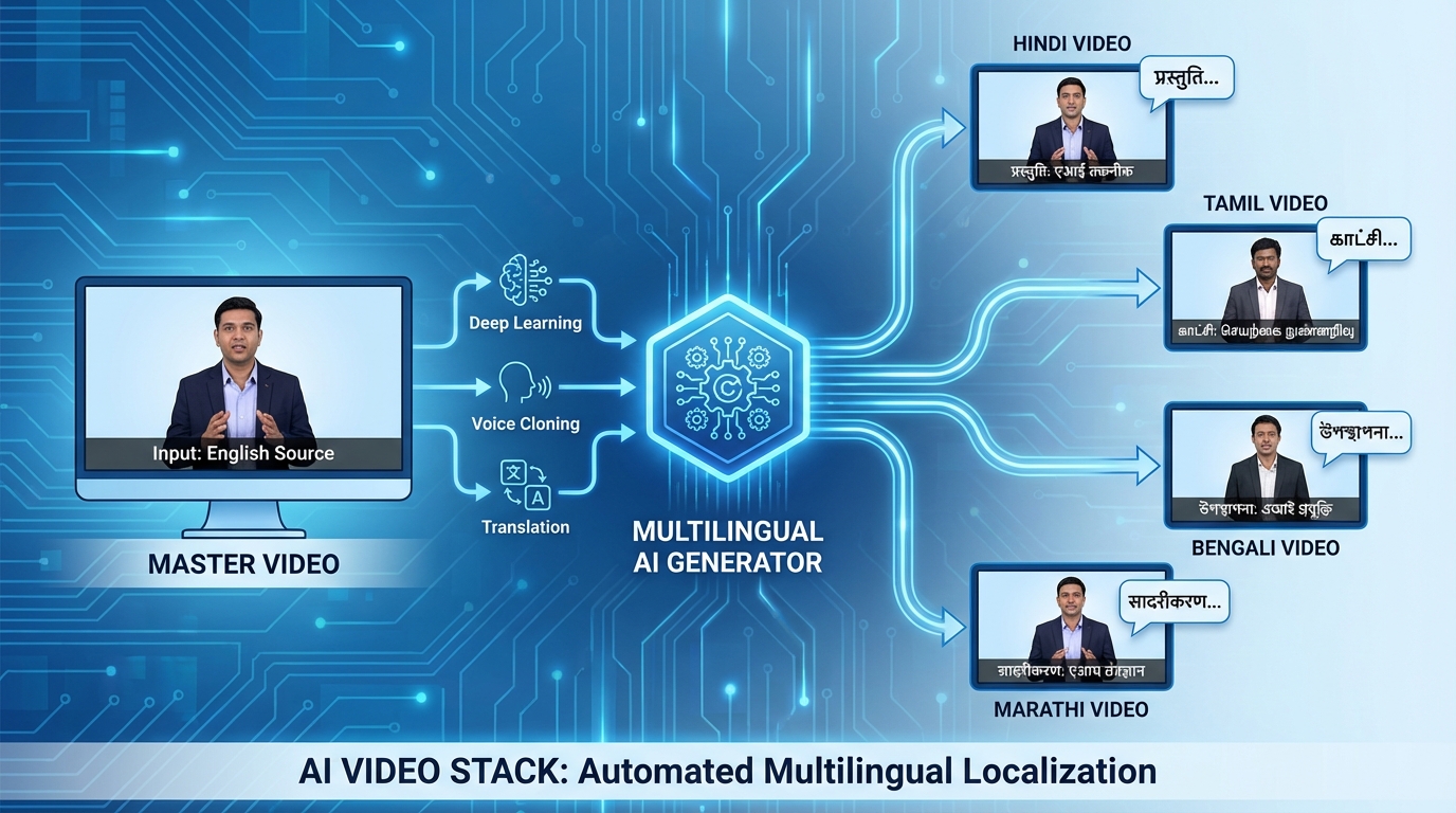 WhatsApp-first conversational commerce flow for vernacular video