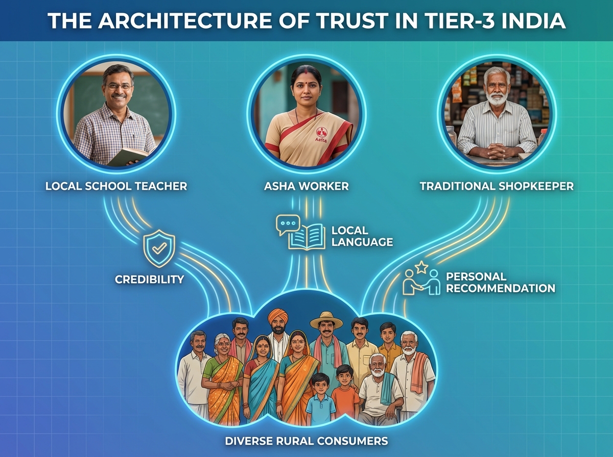 Regional micro-influence workflow diagram