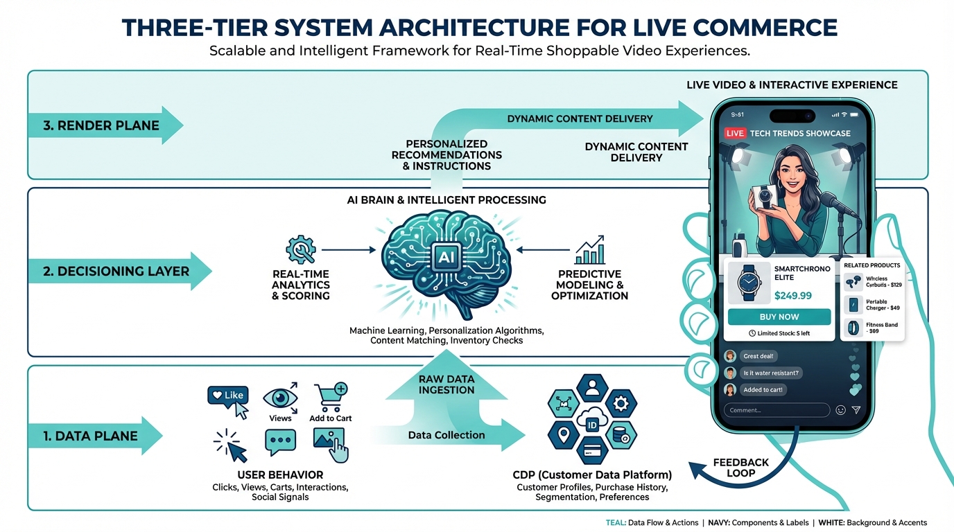 Example of shoppable overlays in live video