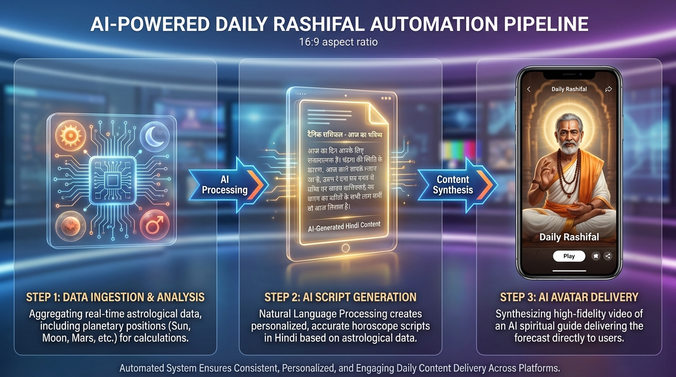 AI astrology video content visualization
