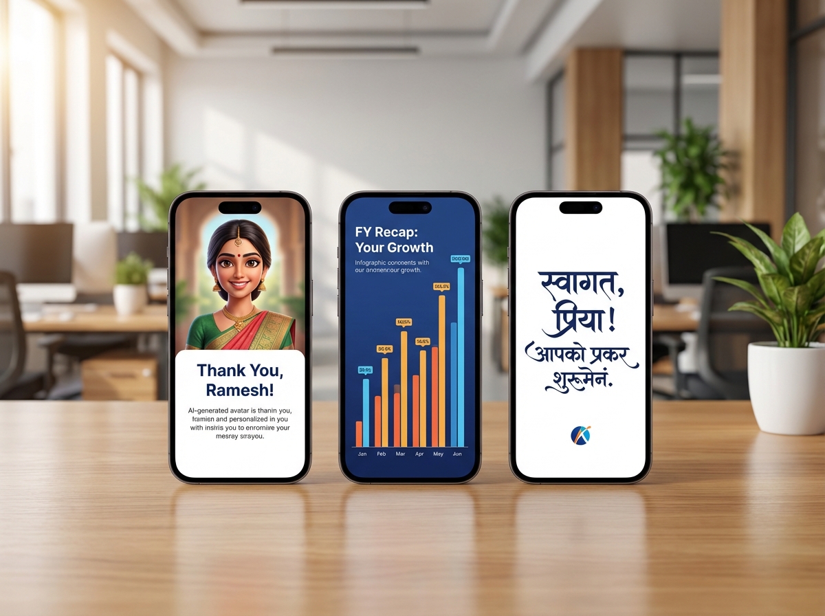 Workflow illustrating personalized thank you, welcome, recap, and renewal AI video use cases