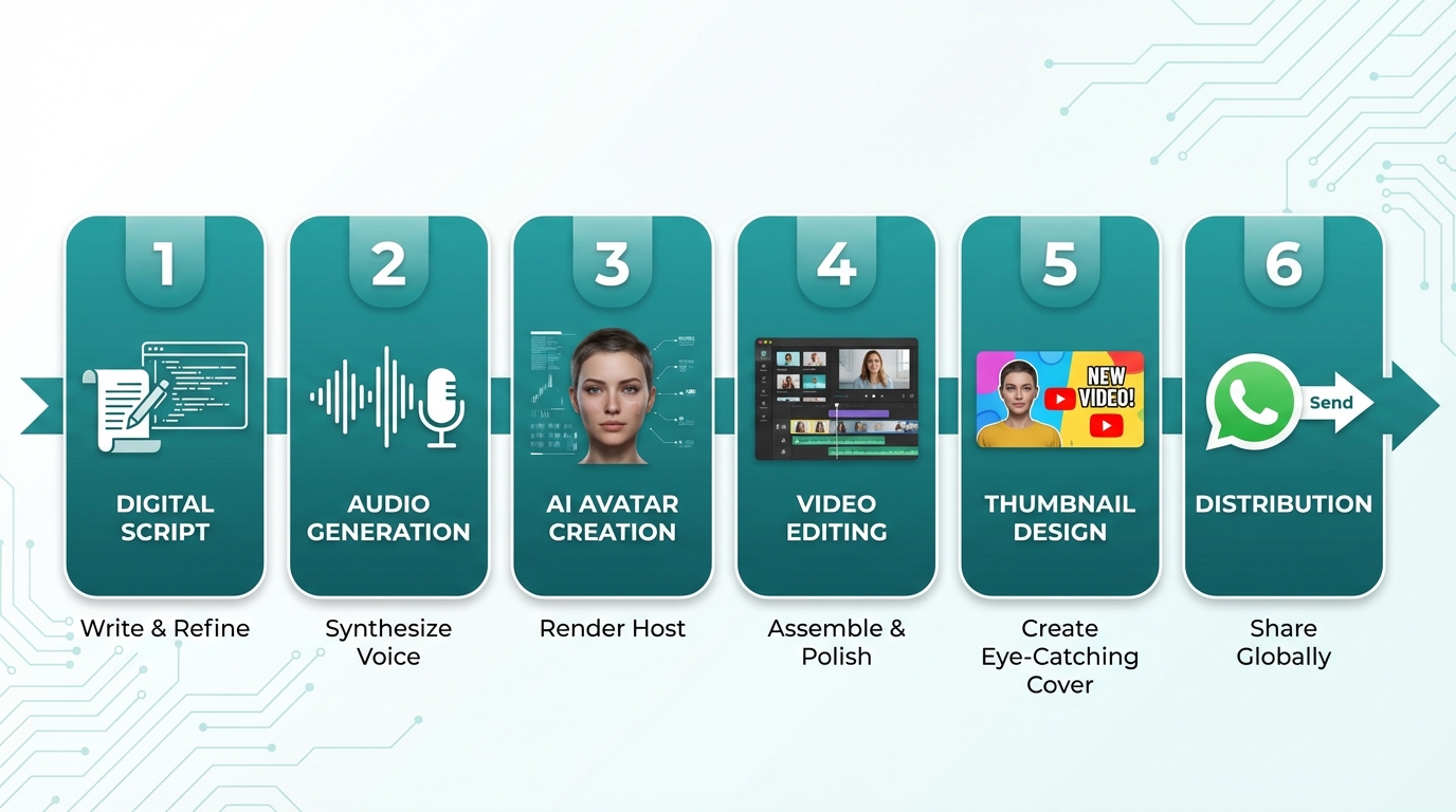 Batch processing schedule for AI video creation