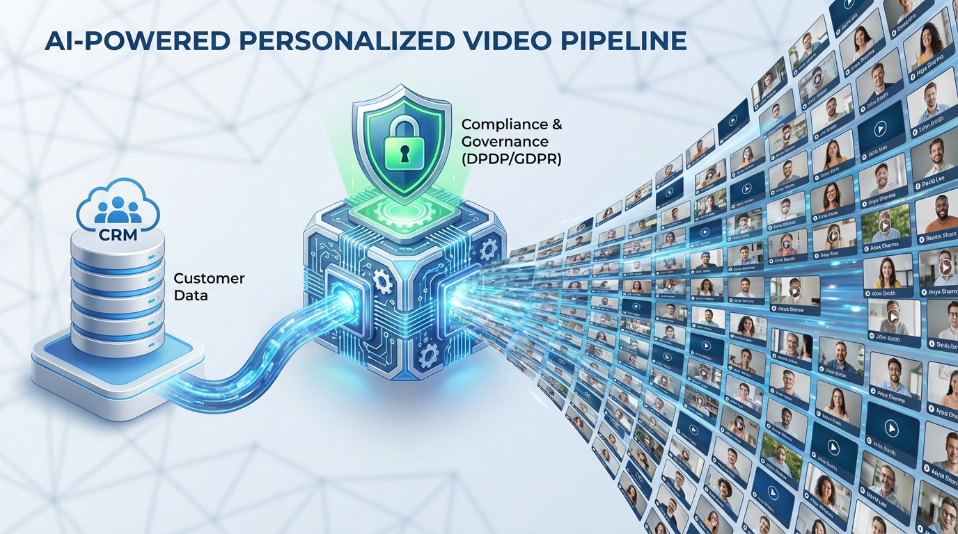 AI sales outreach video personalization workflows with CRM data