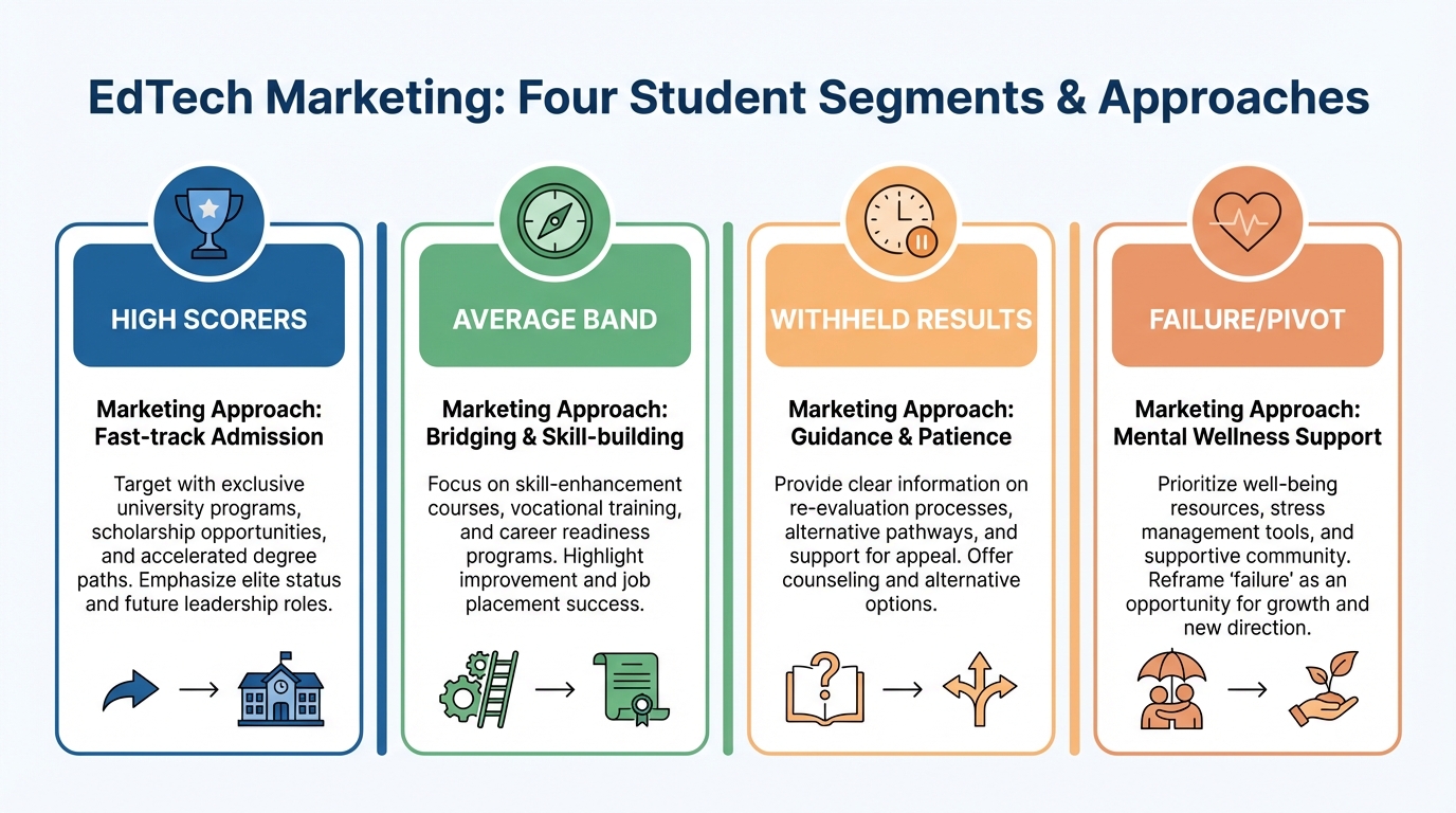 Workflow diagram for empathetic result-day communication