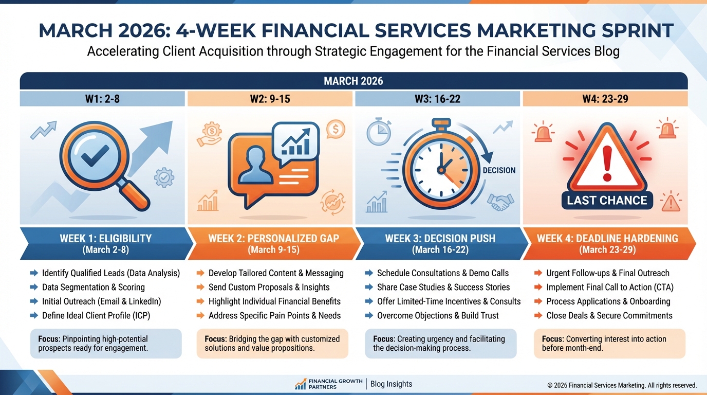 March 31 tax-saving campaign timeline graphic