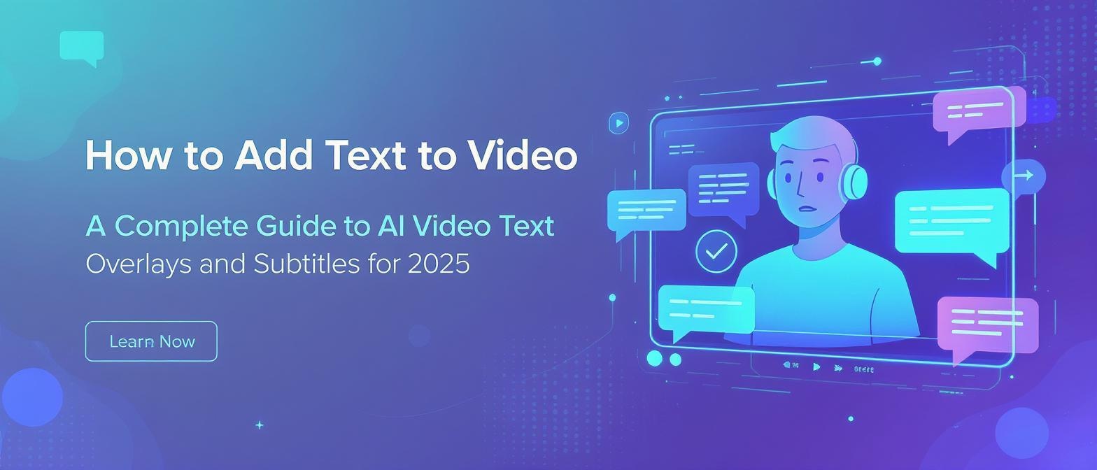 How to Add Text to Video: A Complete Guide to AI Video Text Overlays and Subtitles for 2025