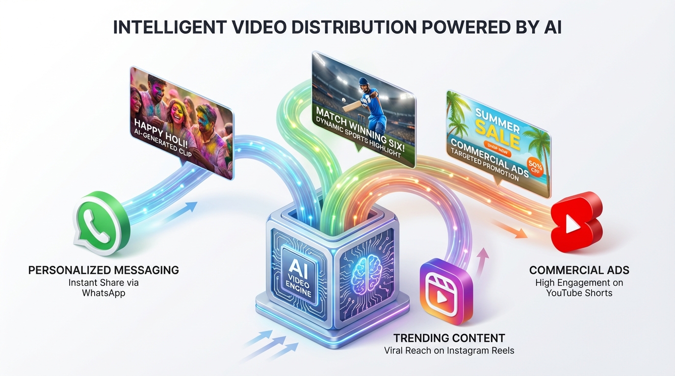 Personalized Holi AI video template example