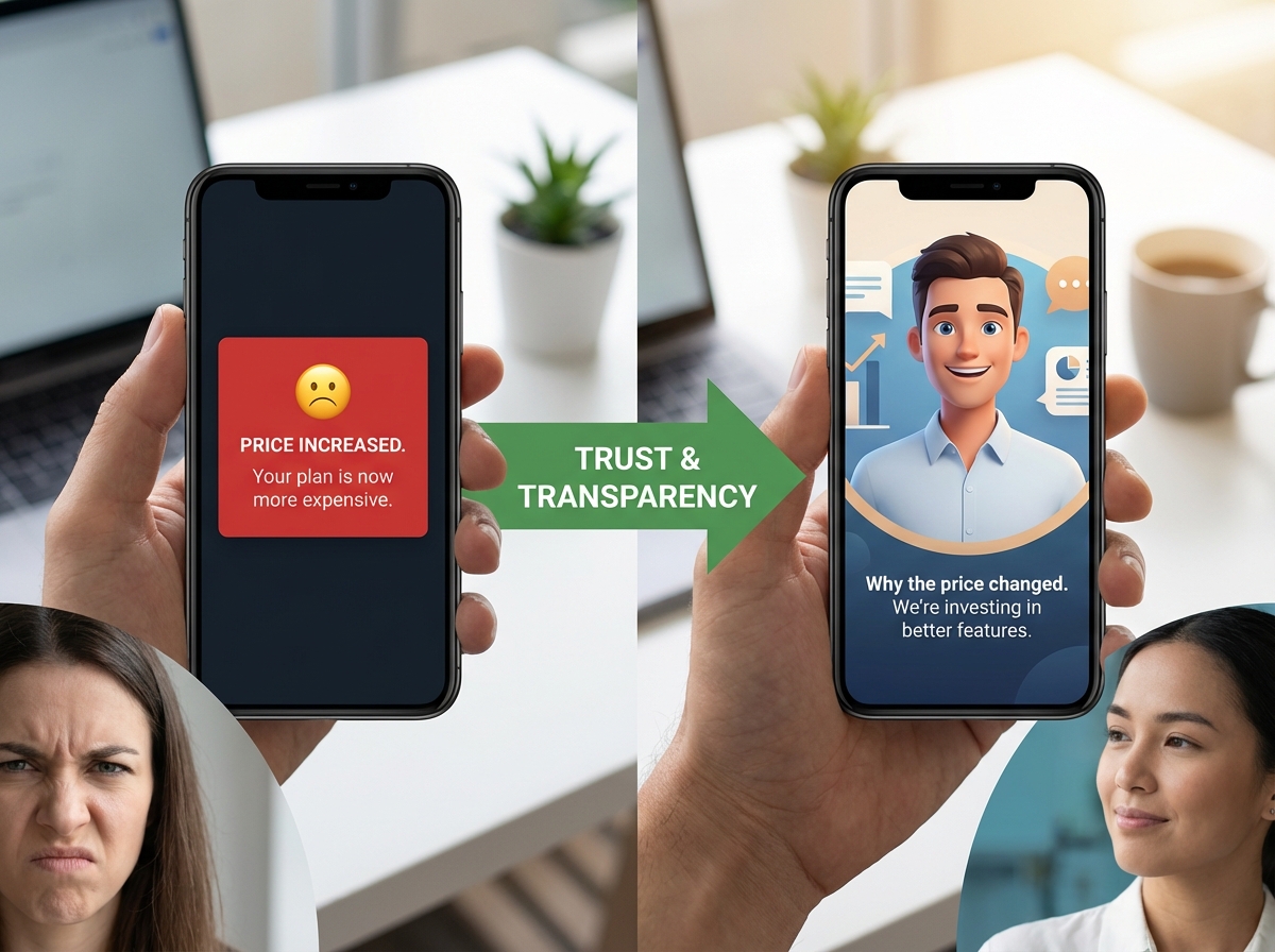Dynamic pricing video communication architecture illustration