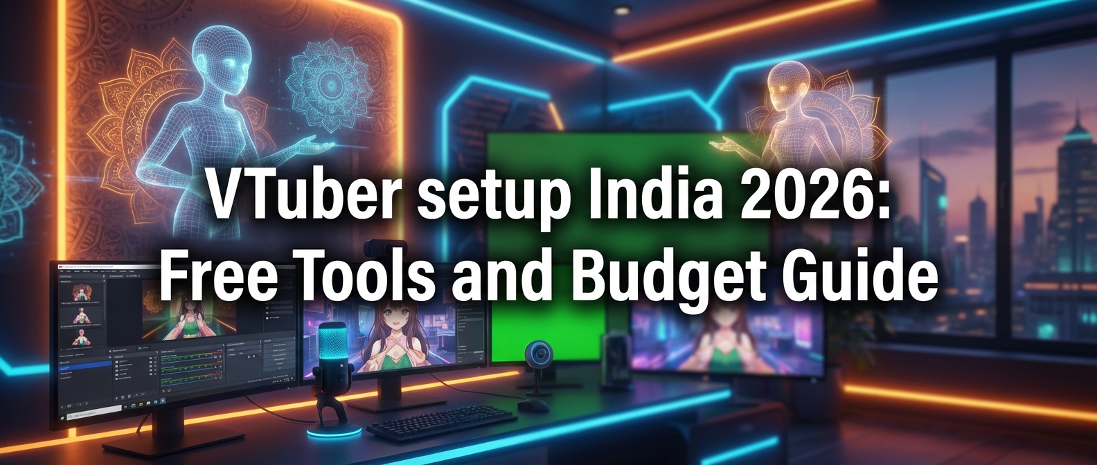 VTuber setup India 2026: Free Tools and Budget Guide