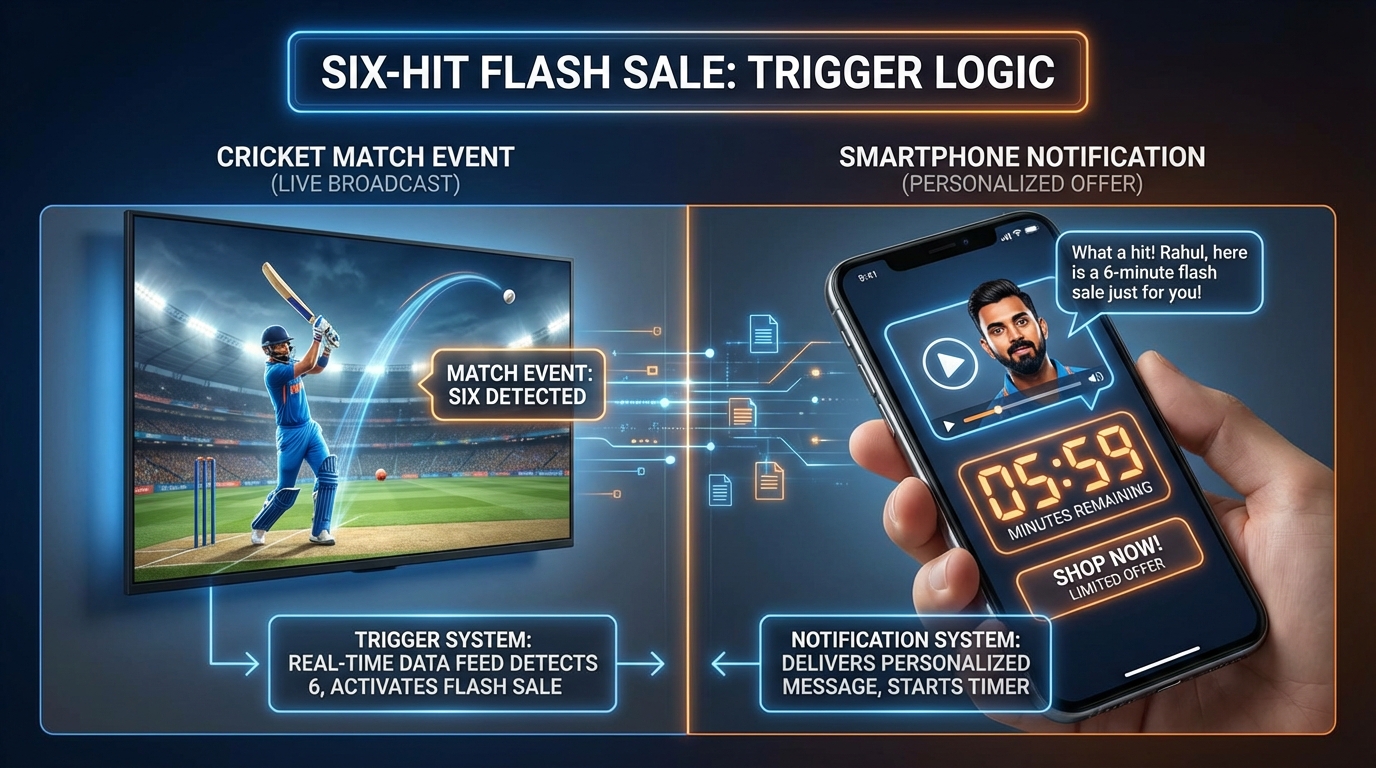 Illustration of IPL micro-moments marketing with personalized video triggers