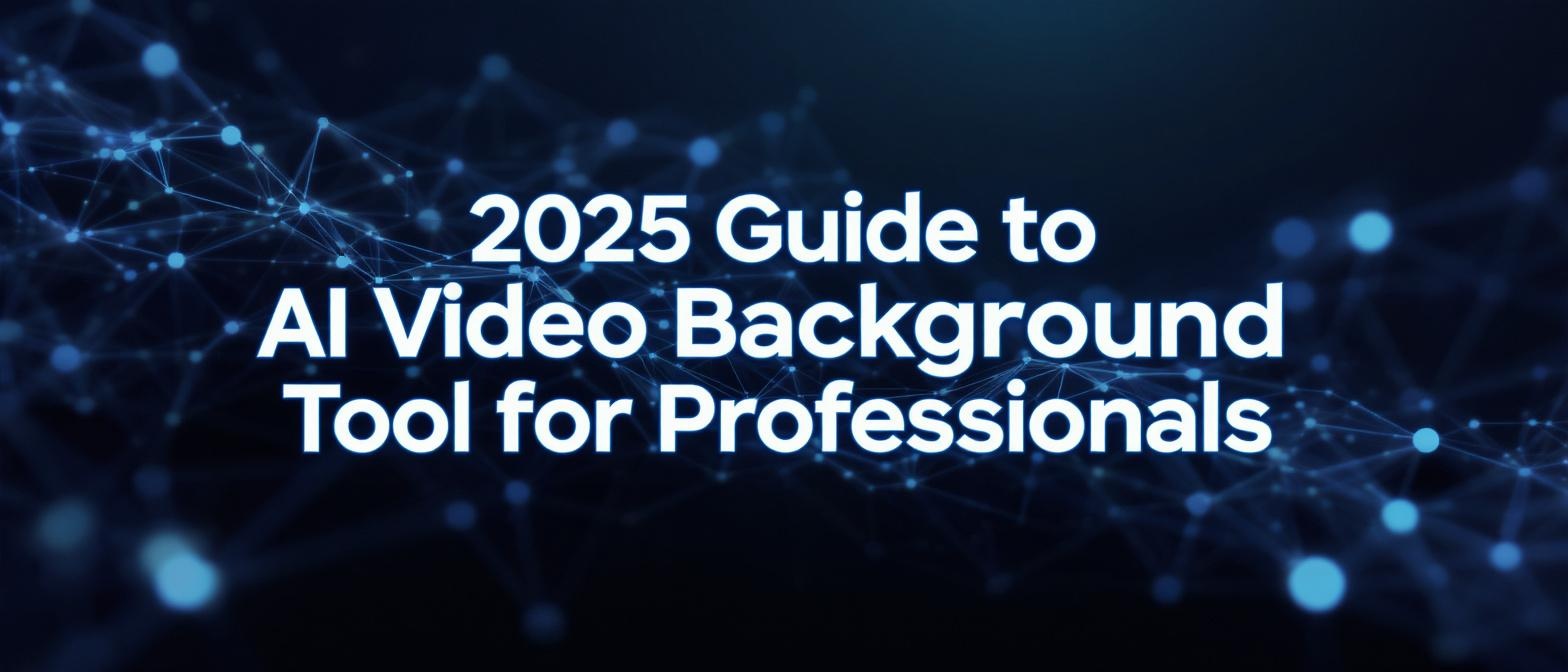 2025 Guide to AI Video Background Tool for Professionals