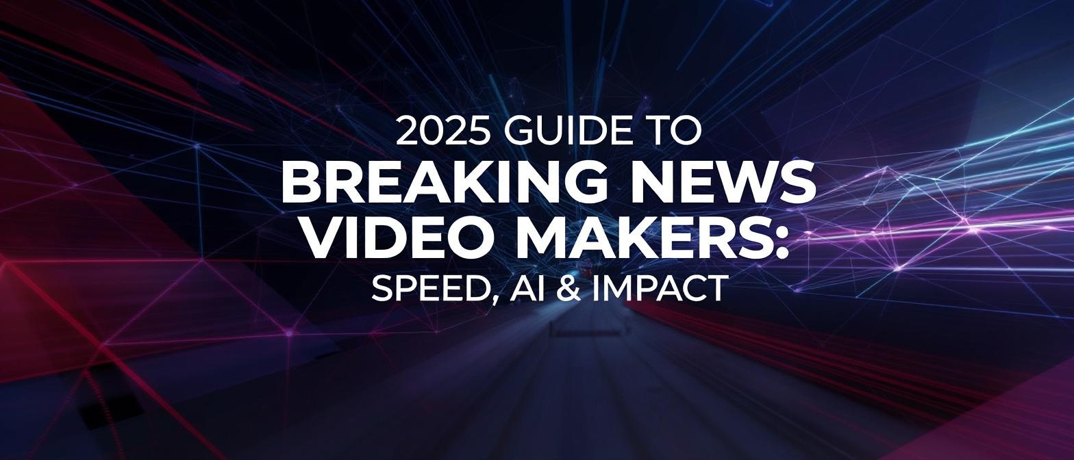 2025 Guide to Breaking News Video Makers: Speed, AI & Impact
