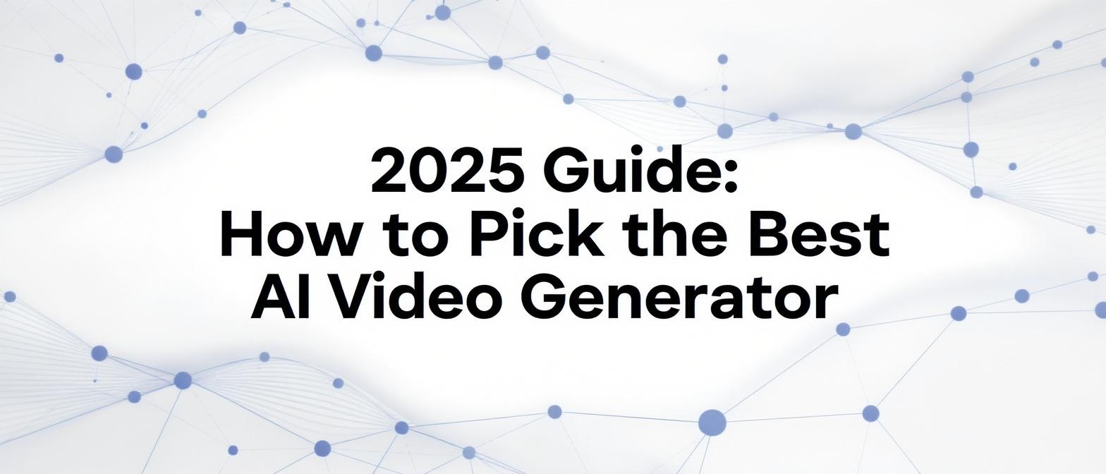 2025 Guide: How to Pick the Best AI Video Generator