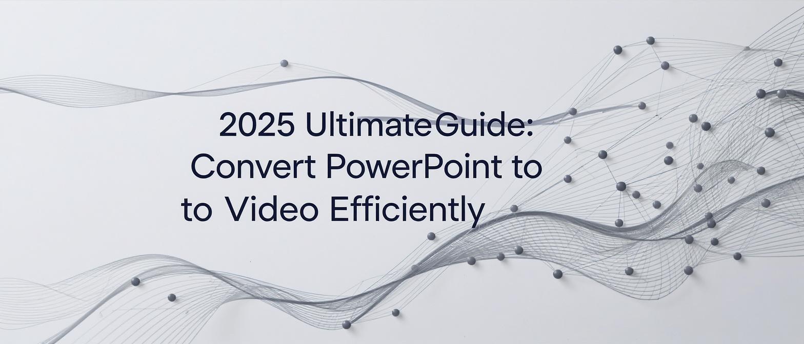 2025 Ultimate Guide: Convert PowerPoint to Video Efficiently