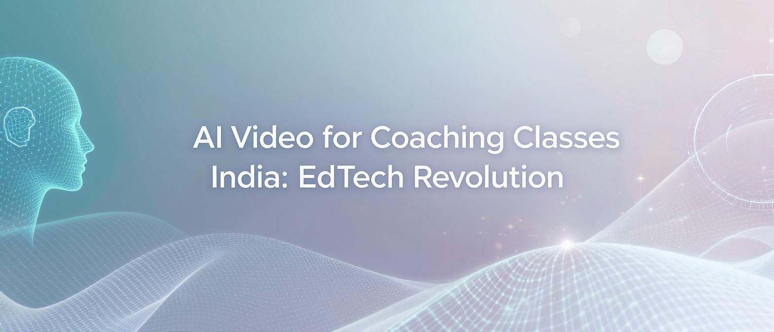 AI Video for Coaching Classes India: EdTech Revolution