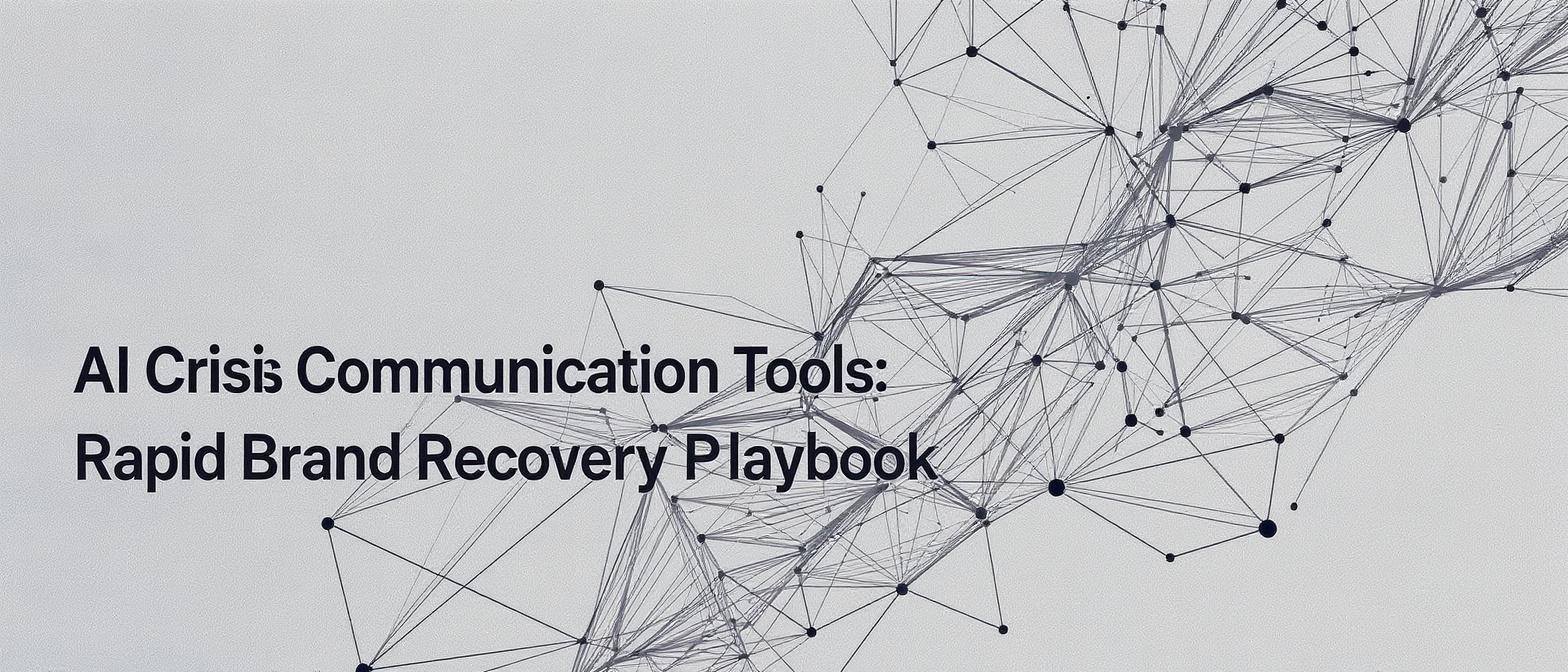 AI Crisis Communication Tools: Rapid Brand Recovery Playbook