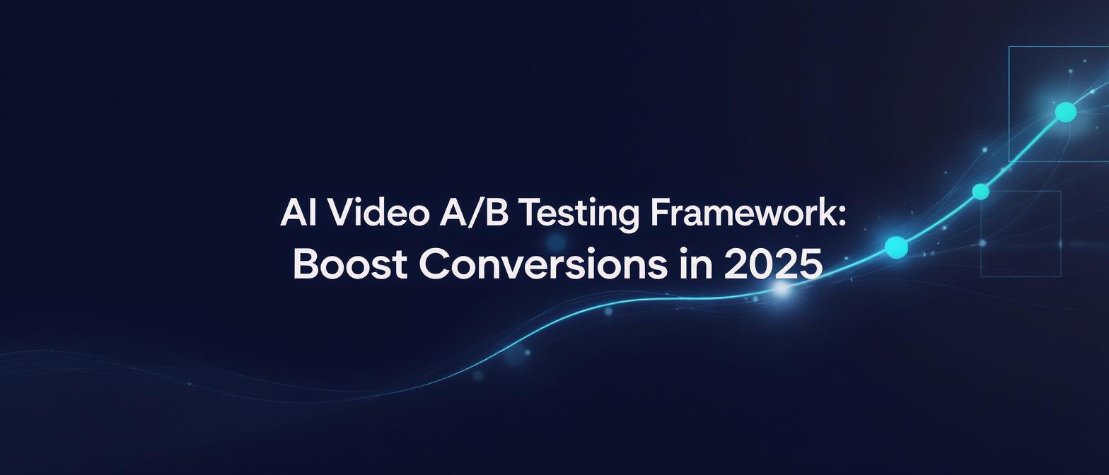 AI Video A/B Testing Framework: Boost Conversions in 2025